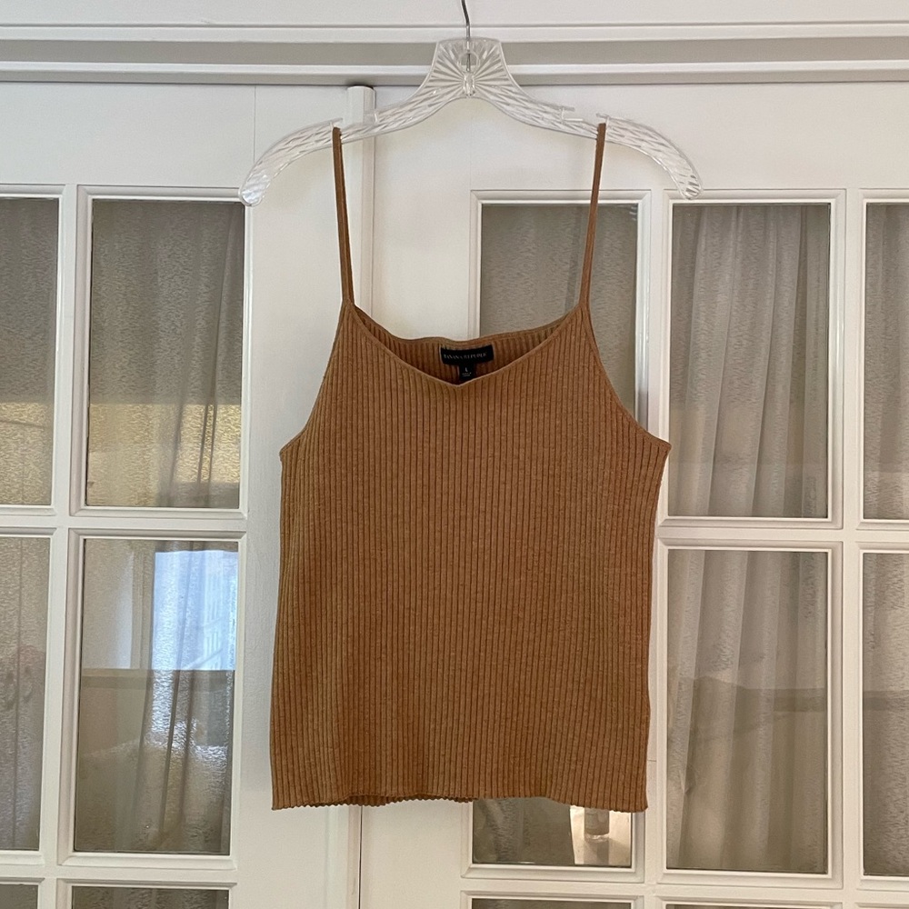 Banana Republic Brown Ribbed Tank Top
